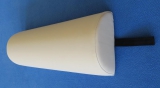 Half cylinder ankle and knee bolster