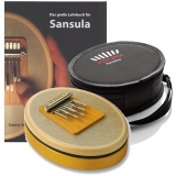 Sansula mit Tasche und Lehrbuch