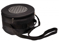 Singing bowl bag with flower of life